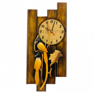 Wall Clock (4strip) Siwruhora (9'' x 19'')